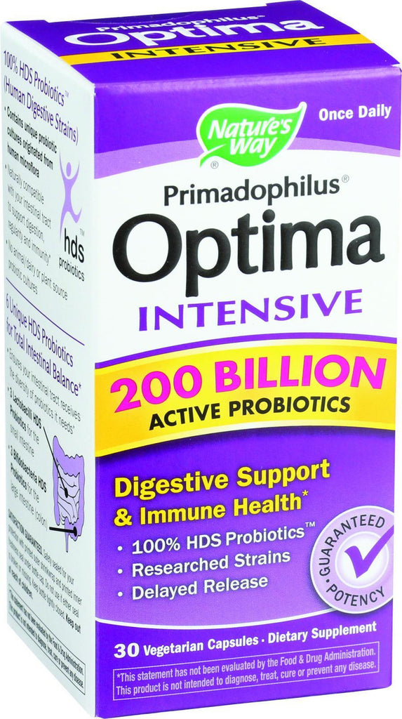 Nature's Way Primadophilus Optima - Intensive - 200 Billion - 30 Capsules